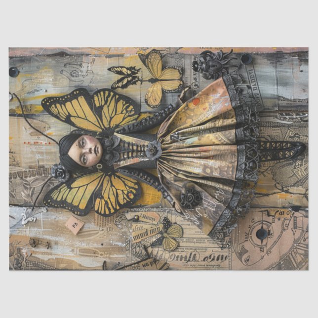 Native Maiden Fairy Decoupage Tissue Paper (Front)