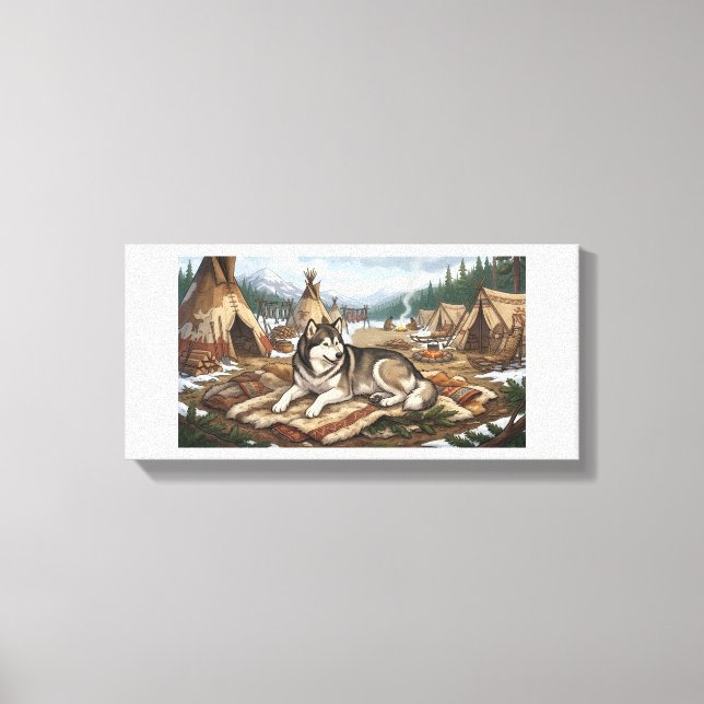 Native Malamute   Canvas Print (Front)