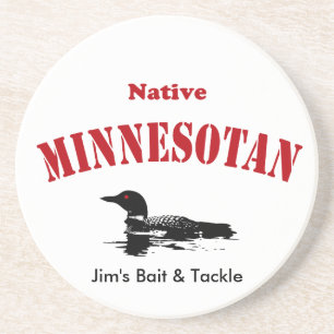Native Minnesotan - Custom Message Coaster