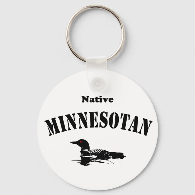Native Minnesotan Keychain (Front)