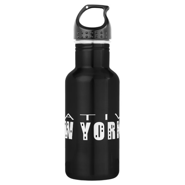 Native New Yorker black 532 Ml Water Bottle (Front)