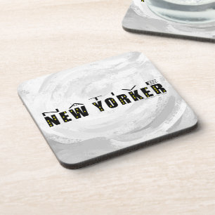 Native New Yorker black Coaster