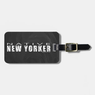 Native New Yorker black Luggage Tag