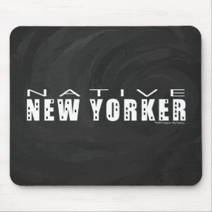 Native New Yorker black Mouse Pad