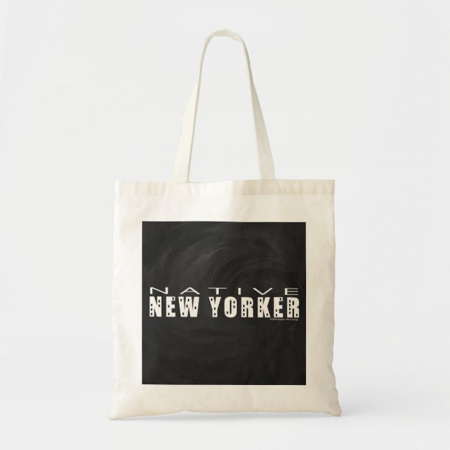 Native New Yorker black Tote Bag (Front)