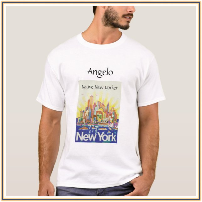 Native New Yorker Manhattan Skyline T-Shirt (Creator Uploaded)