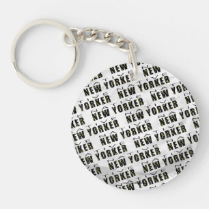 Native New Yorker Pattern Keychain