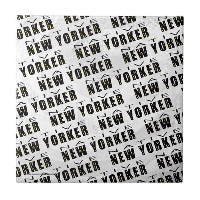 Native New Yorker Pattern Tile (Front)
