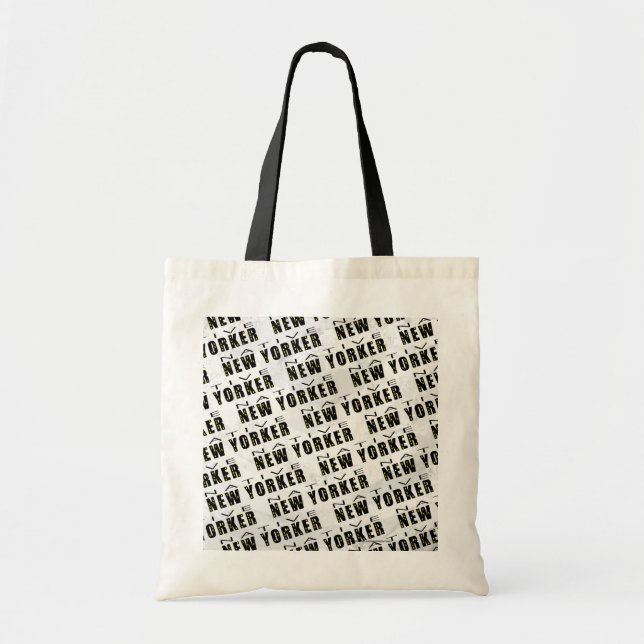 Native New Yorker Pattern Tote Bag (Front)