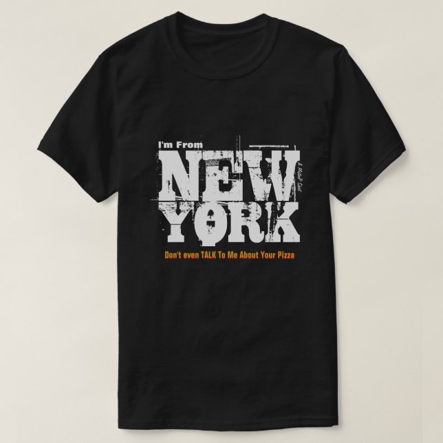 Native New Yorker (Pizza) - A MisterP Shirt (Design Front)