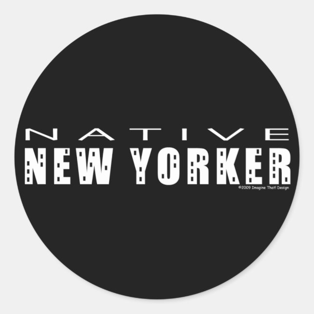 Native New Yorker Stickers (Front)