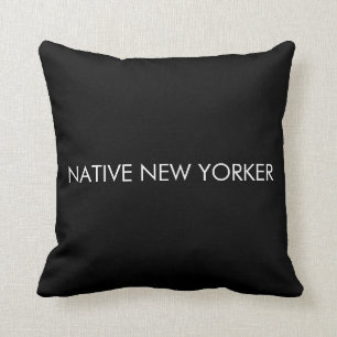Native New Yorker Throw Pillow