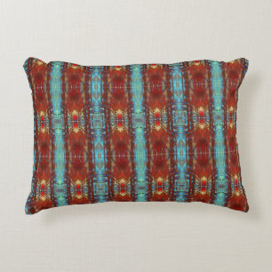Native Père Noël Fe Pow wow Turquoise Coussin