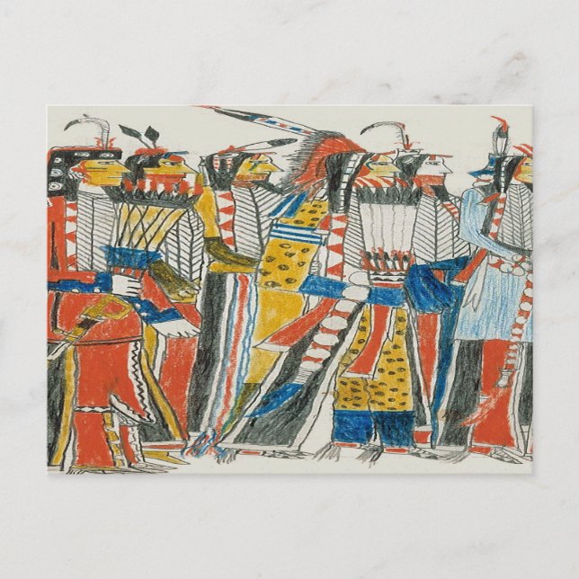 Native Pow Wow Dancers Postcard (Front)