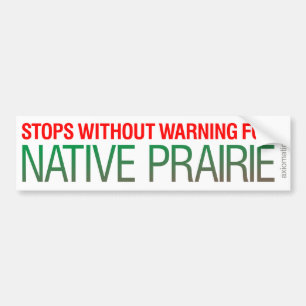 NATIVE PRAIRIE (GW) BUMPER STICKER