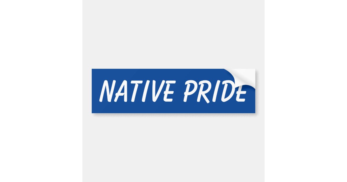 Native Pride bumper sticker | Zazzle