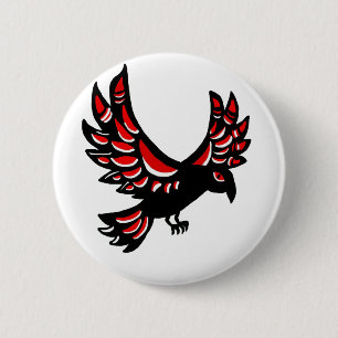 Native Raven 2 Inch Round Button