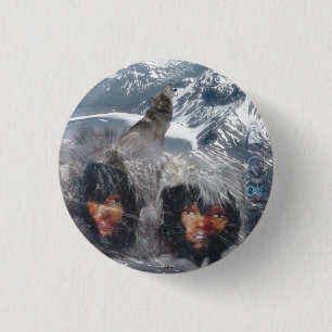 Native Spirit in Alaska 1 Inch Round Button