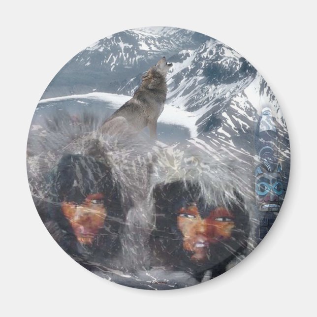 Native Spirit in Alaska Magnet (Front)