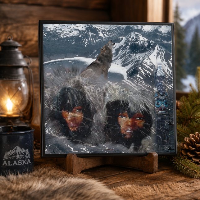 Native Spirit in Alaska Tile (Native Spirit in Alaska Ceramic Tile)