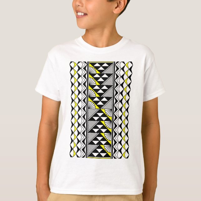 Native Sun and Rain in Yellow T-Shirt (Front)