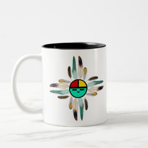 Native Sun God Zia Two-Tone Coffee Mug