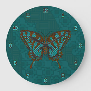 Native Swallowtail Clock