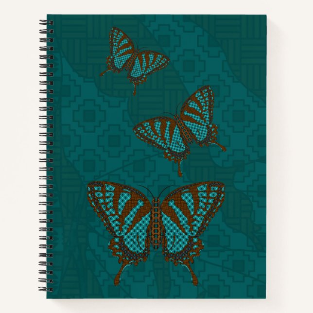 Native Swallowtail Spiral Notebook (Front)