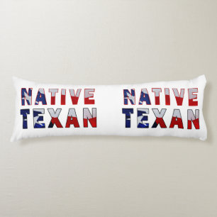 Native Texan Flag Body Pillow
