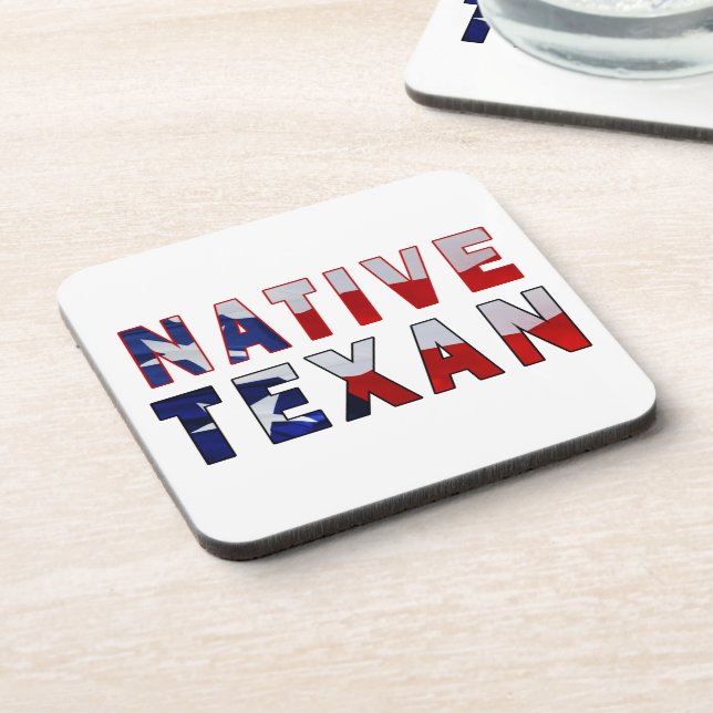 Native Texan Flag Coaster (Left Side)