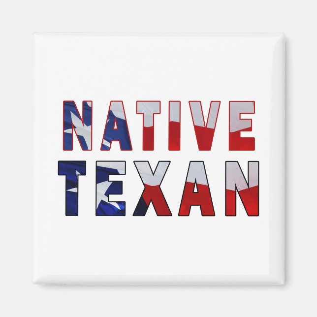 Native Texan Flag Magnet (Front)