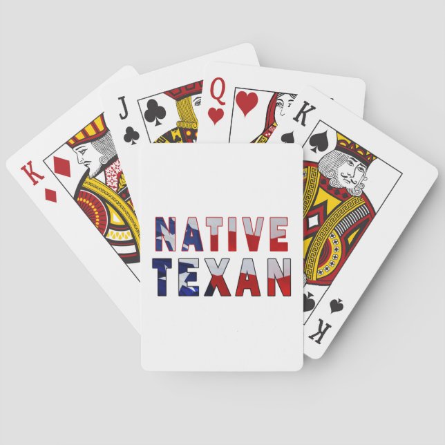 Native Texan Flag Playing Cards (Back)