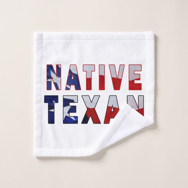 Native Texan Flag Wash Cloth (Wash Cloth)