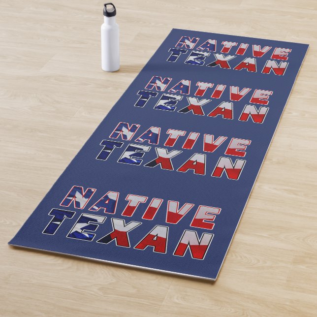 Native Texan Flag Yoga Mat (In Situ)