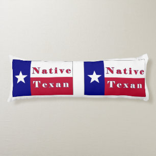 Native Texan Lone Star Flag Body Pillow