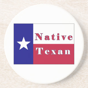 Native Texan Lone Star Flag Coaster