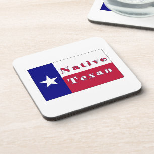 Native Texan Lone Star Flag Coaster