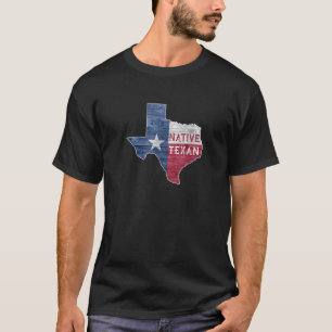 Native Texan State Of Texas Flag T Shirt