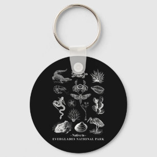 Native To Everglades National Park Nature Lover Ca Keychain