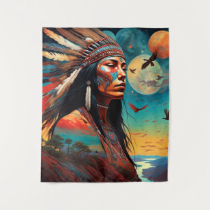 Native Tribal Art Tapestry