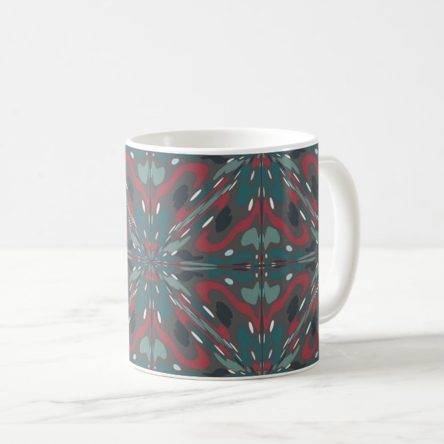 Native Tribal Southwestern Colours Pattern Coffee Mug (Front Right)