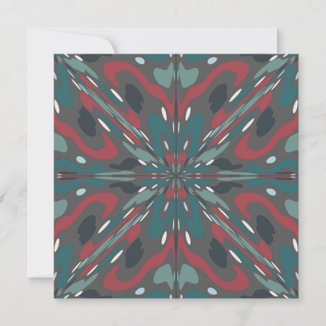 Native Tribal Southwestern Colours Pattern Holiday Card (Front)