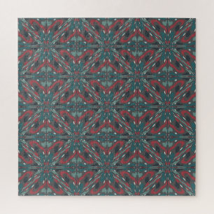Native Tribal Southwestern Colours Pattern Jigsaw Puzzle