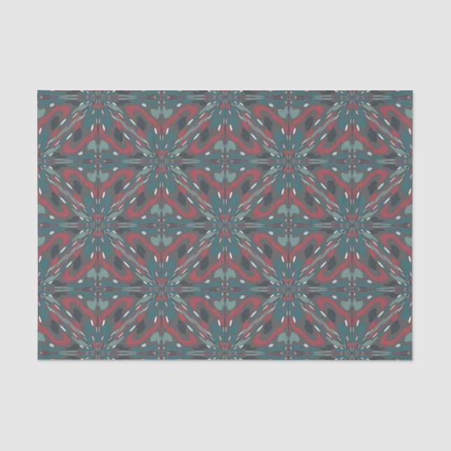 Native Tribal Southwestern Colours Pattern Tissue Paper (Front)