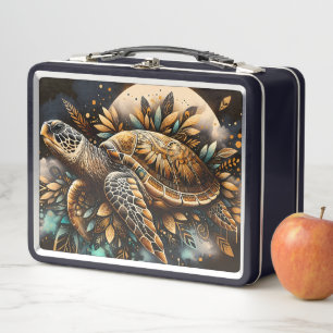 Native Turtle Metal Lunch Box