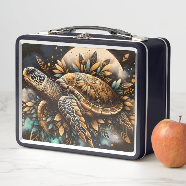Native Turtle Metal Lunch Box (In Situ)