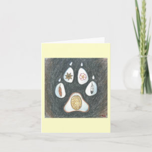 Native Wolftrack notecard