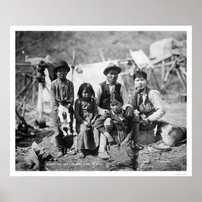 Natives Copper River Alaska 1904 Poster (Front)