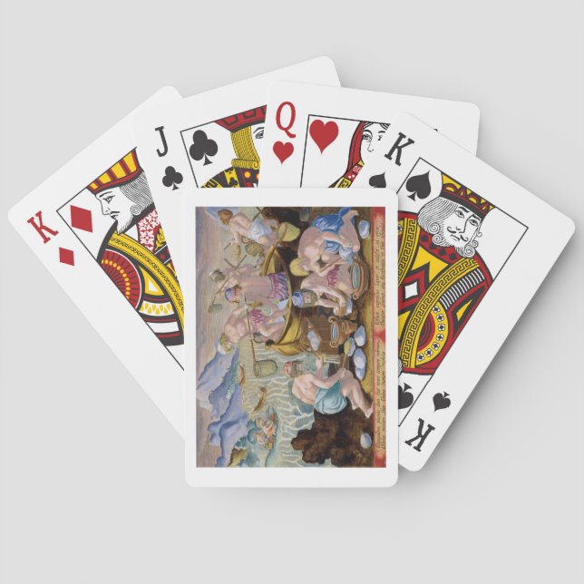 Natives Fishing for Giant Clams on the Indus, plat Playing Cards (Back)