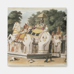 Natives pay homage to their ruler, engraved by Tho Magnet